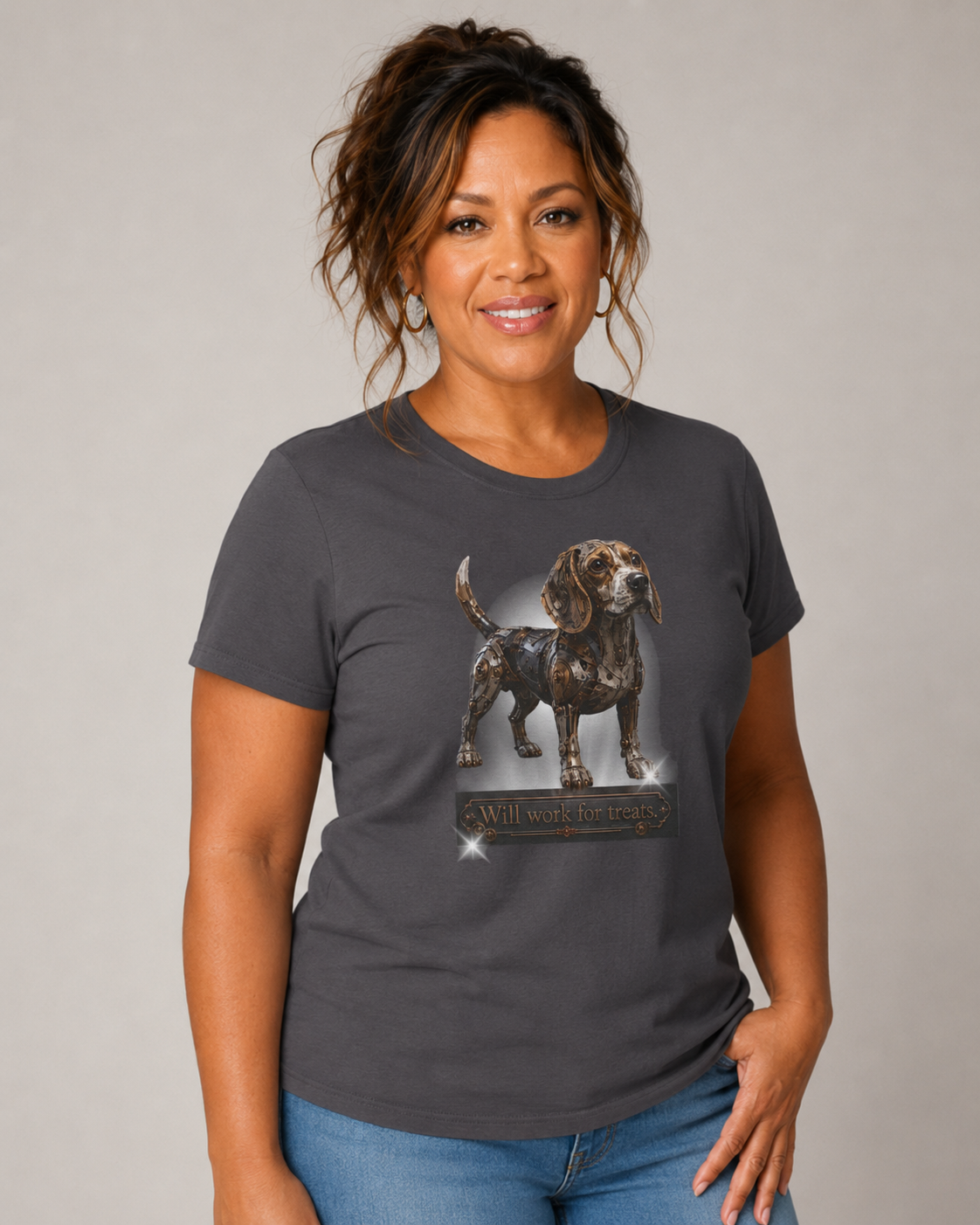 Steam Punk, Mechanical Beagle. This is an amazing Beagle shirt for the enthusiastic Beagle lover. Beagle collector.