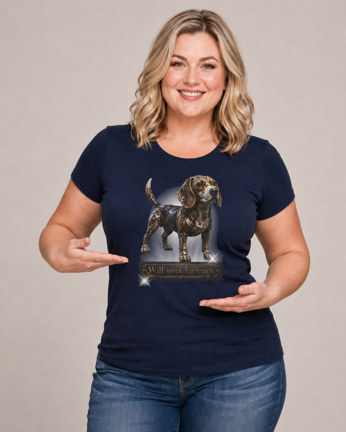 Steam Punk, Mechanical Beagle. This is an amazing Beagle shirt for the enthusiastic Beagle lover. Beagle collector.