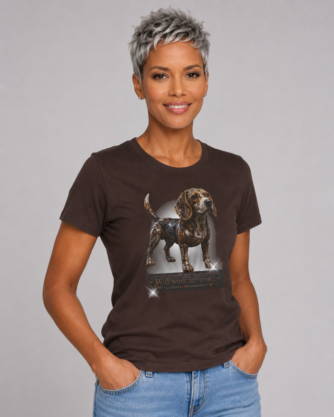 Steam Punk, Mechanical Beagle. This is an amazing Beagle shirt for the enthusiastic Beagle lover. Beagle collector.