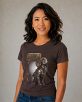 Dog Rescue T-Shirt – "Who Rescued Who" Rescue Pup Tee. A steampunk, mechanical Beagle for all Beagle Moms and Dads