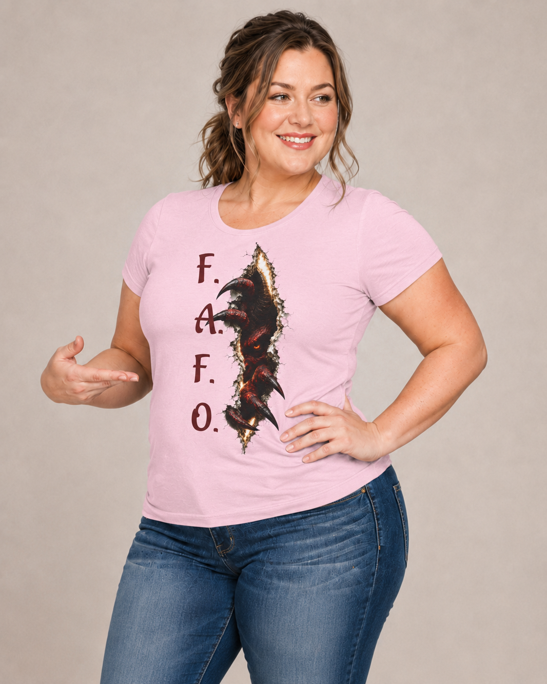 F.A.F.O. Demon inside Graphic Tee — Gothic Horror Vampire T-Shirt.