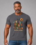 Cat T-Shirt — "Cattitude Over Everything" Retro Mid-Century Cat Tee
