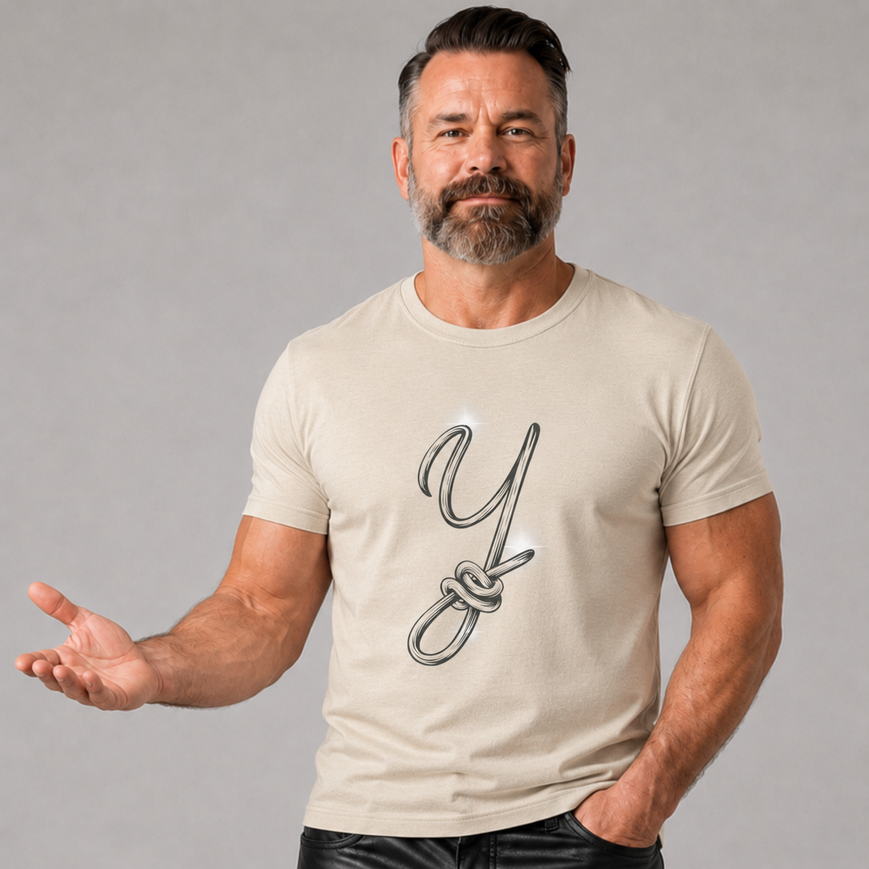 Knotted Script 'Y' Tee. Why Knot shirt