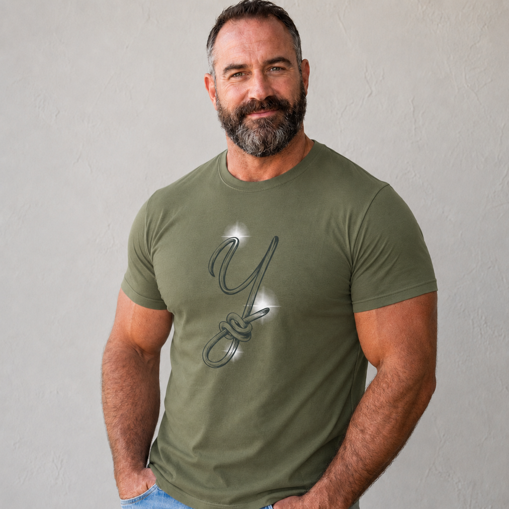 Knotted Script 'Y' Tee. Why Knot shirt