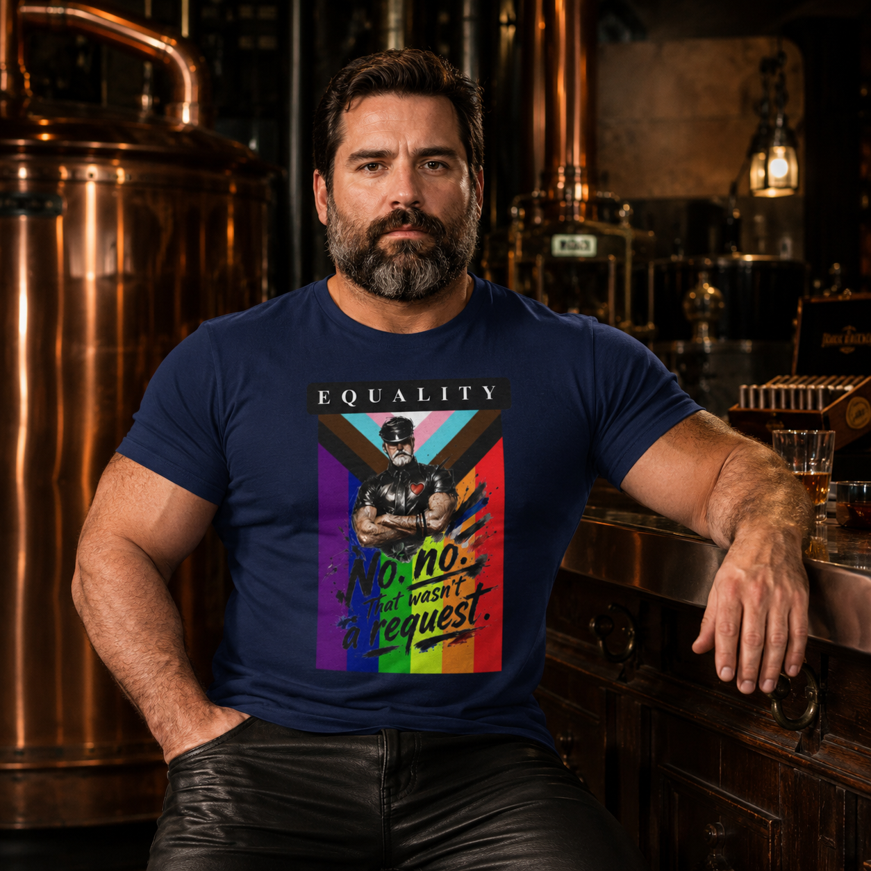Equality Pride T-Shirt — "No, No. It Wasn't a Request" LGBT Rainbow Tee