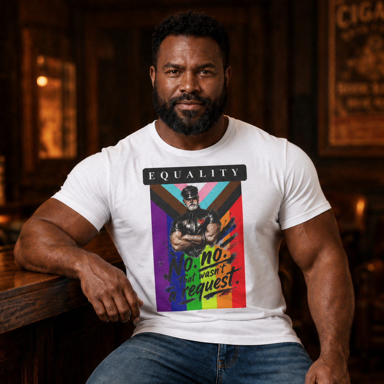 Equality Pride T-Shirt — "No, No. It Wasn't a Request" LGBT Rainbow Tee