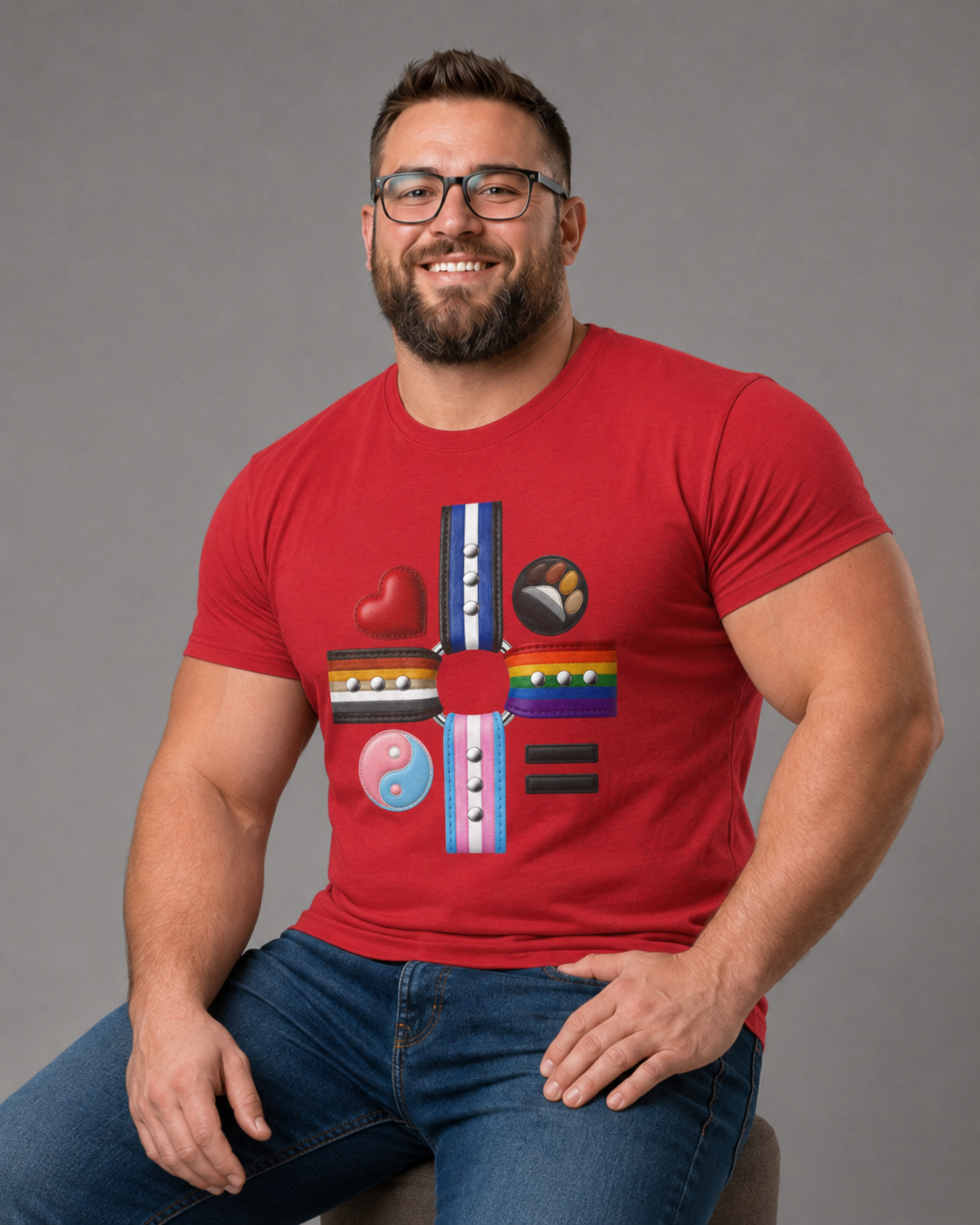 Equality Love Pride T-Shirt — Inclusive LGBTQ+ Flag Heart Design