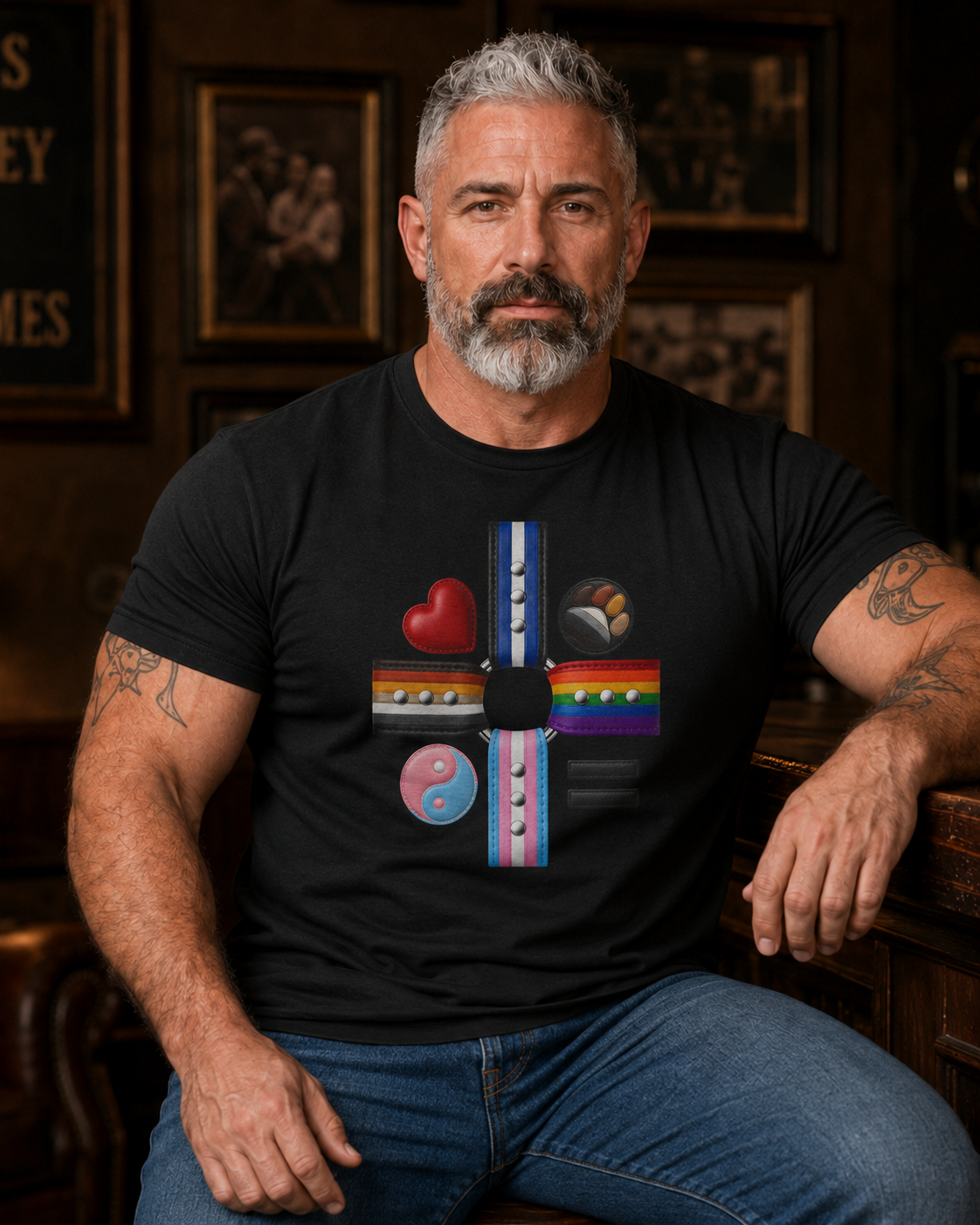 Equality Love Pride T-Shirt — Inclusive LGBTQ+ Flag Heart Design