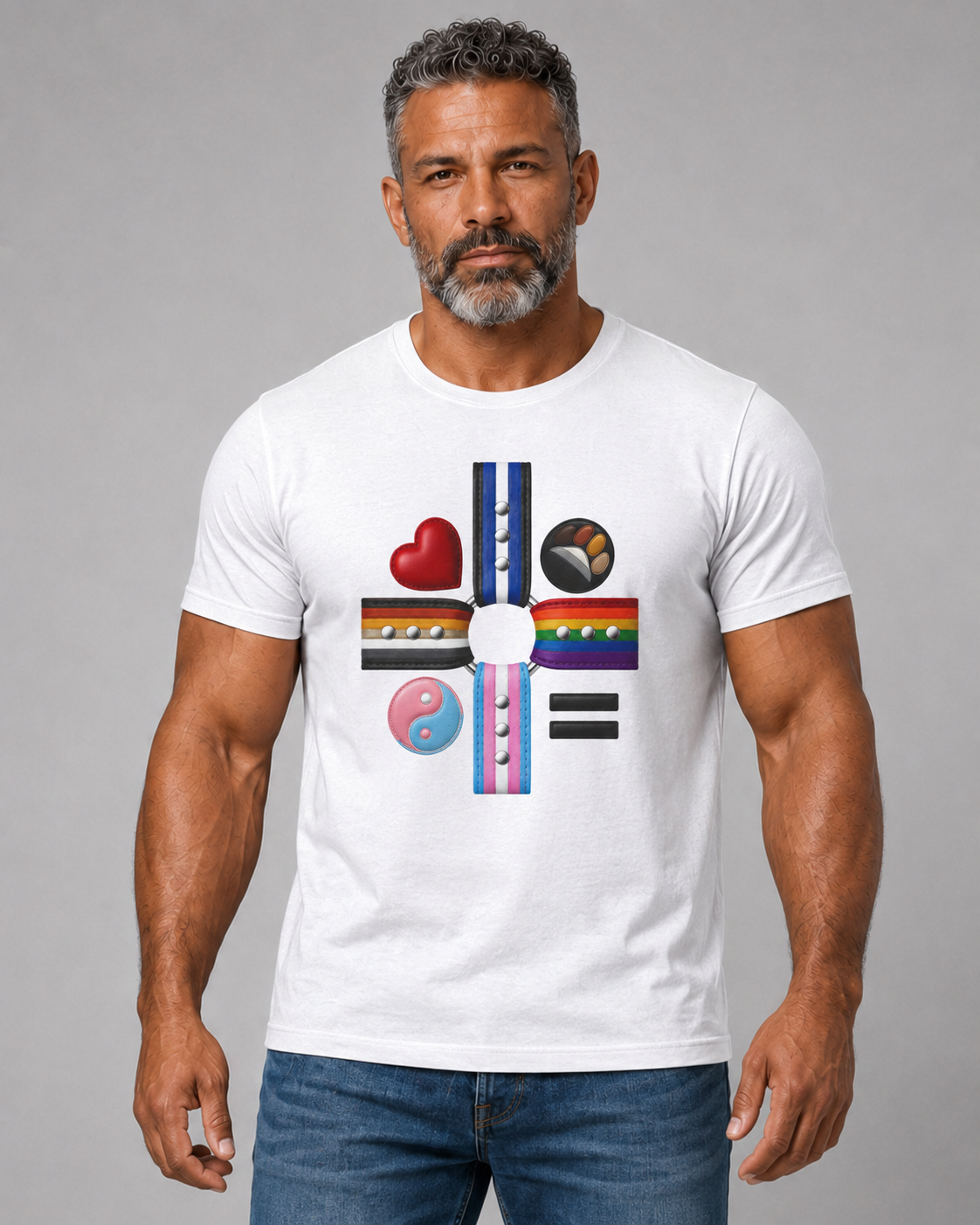 Equality Love Pride T-Shirt — Inclusive LGBTQ+ Flag Heart Design