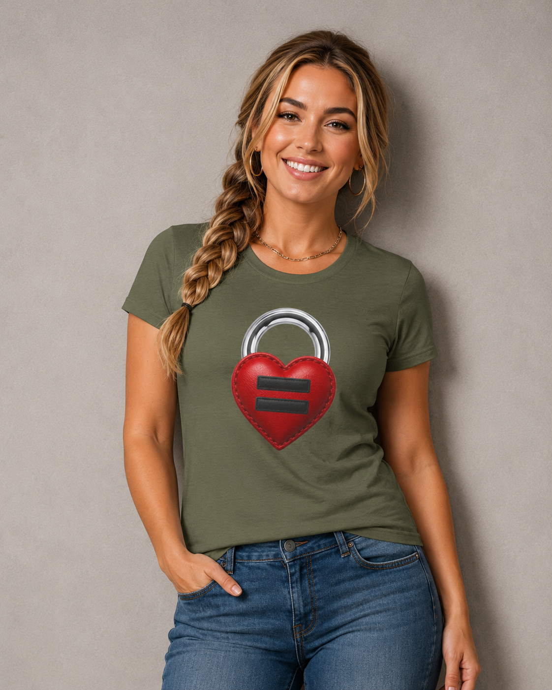 Heart Lock Tee — Equality Heart Padlock T-Shirt