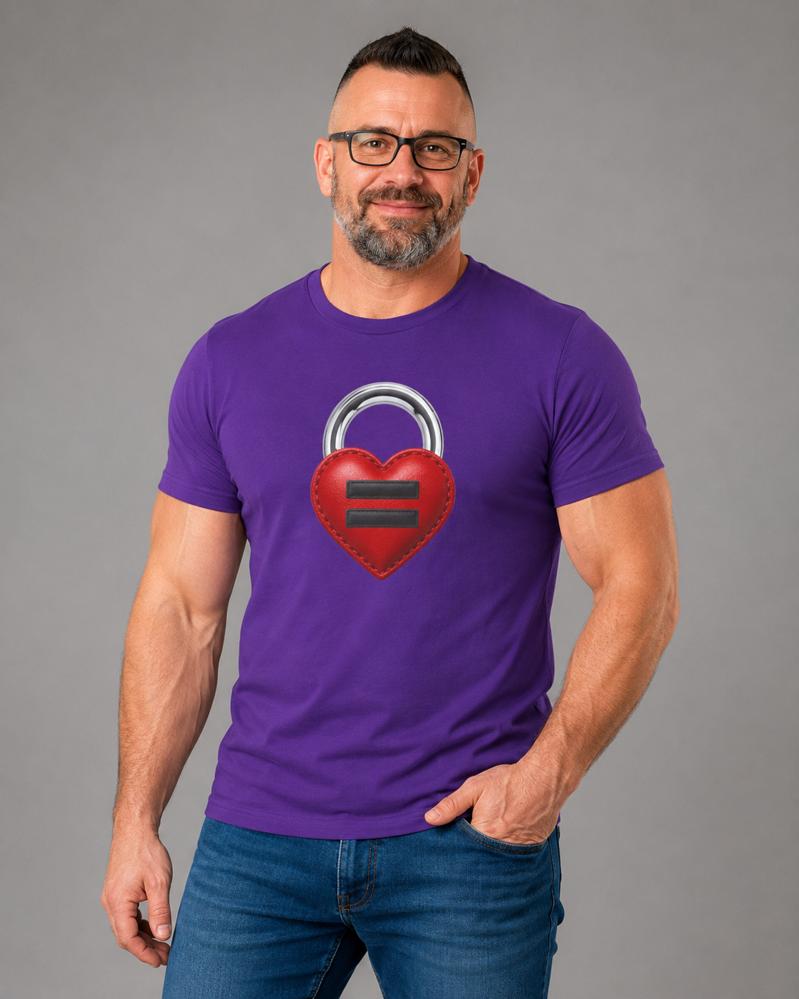 Heart Lock Tee — Equality Heart Padlock T-Shirt