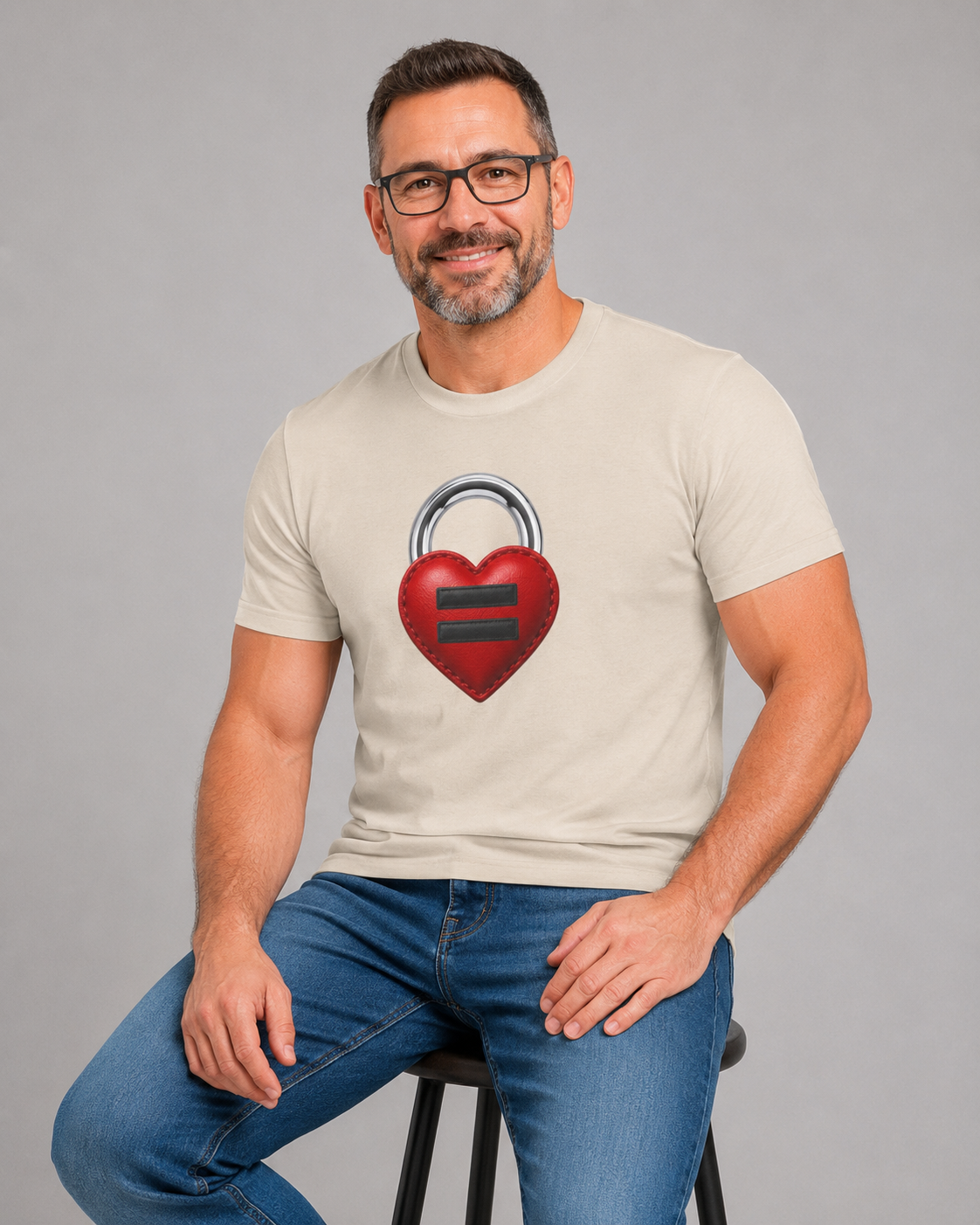 Heart Lock Tee — Equality Heart Padlock T-Shirt