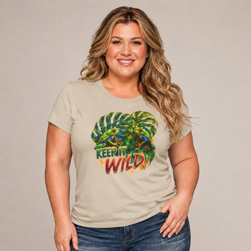 Keep It Wild T-Shirt — Tropical Monstera Graphic Tee