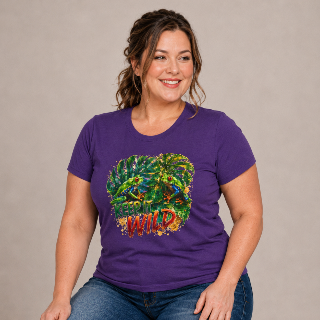 Keep It Wild T-Shirt — Tropical Monstera Graphic Tee