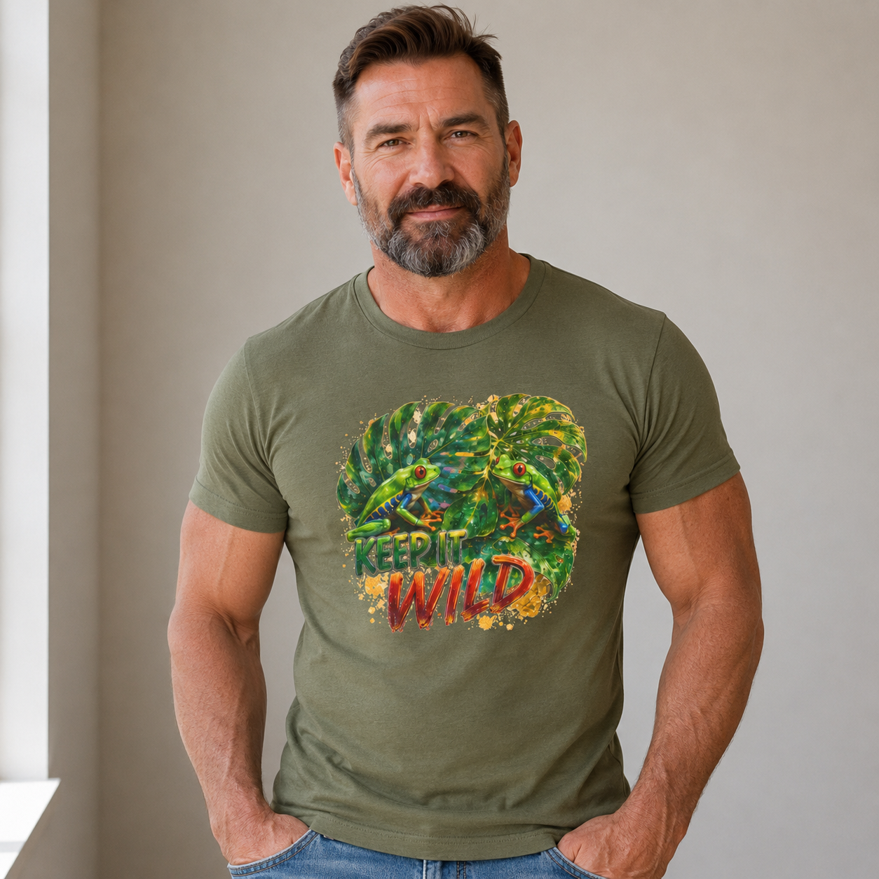 Keep It Wild T-Shirt — Tropical Monstera Graphic Tee
