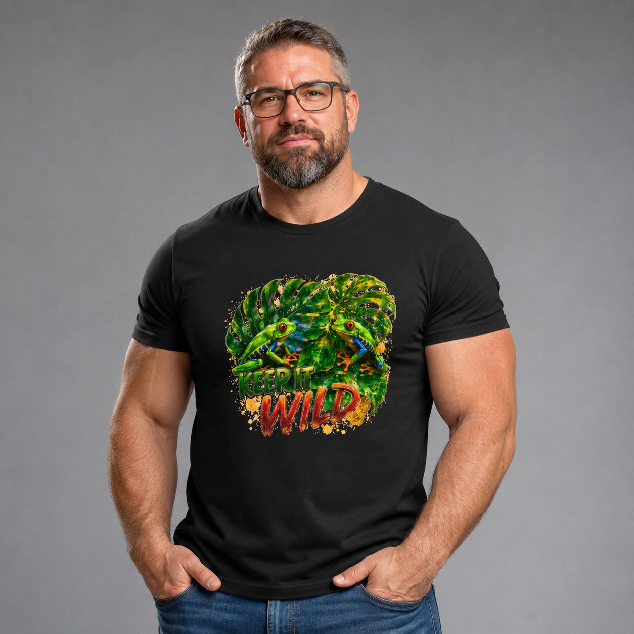Keep It Wild T-Shirt — Tropical Monstera Graphic Tee