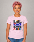 Awareness Ribbon & Pride Flag Graphic Tee