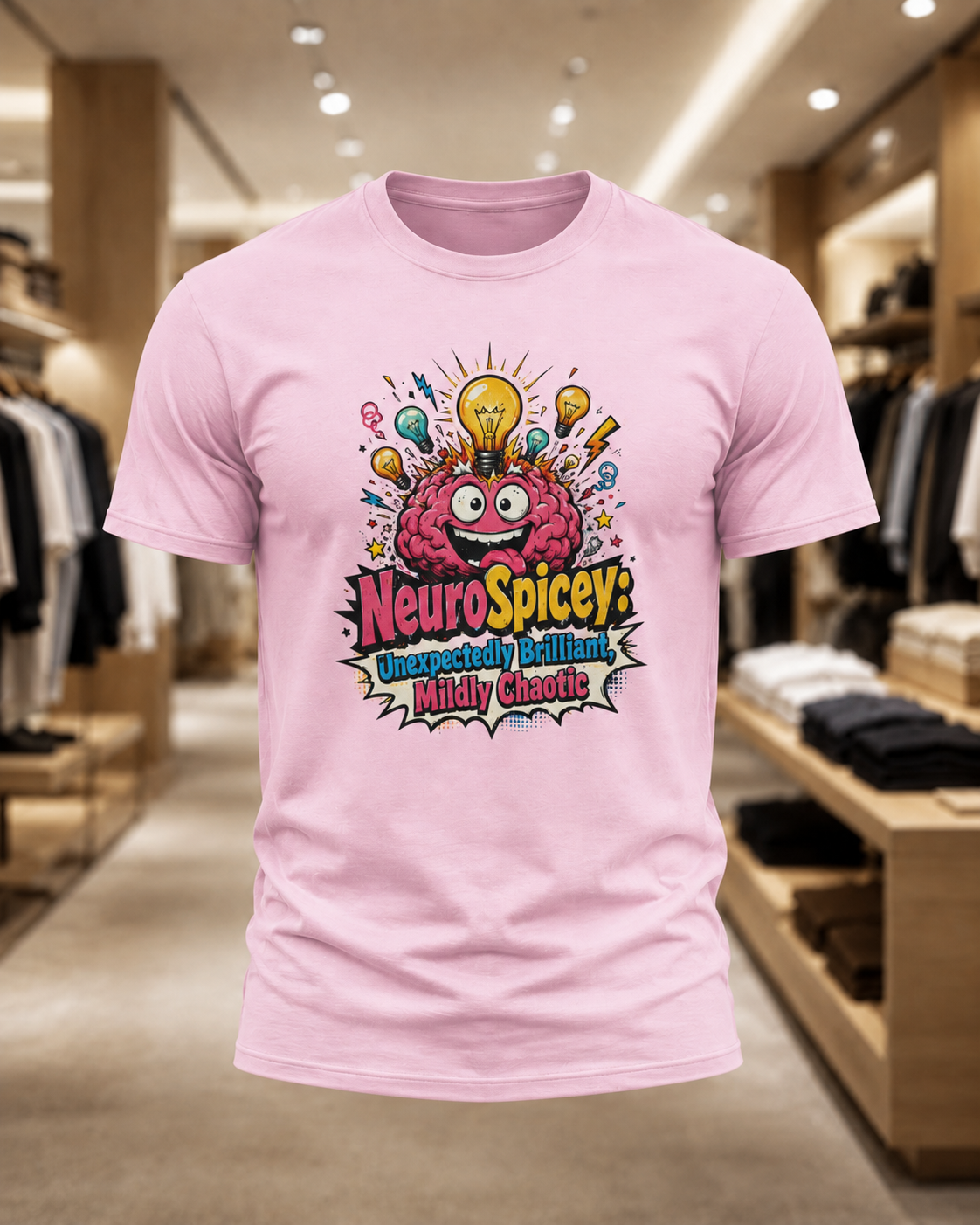 T-Shirt — "NeuroSpicey: Unapologetically Brilliant, Mildly Chaotic" Graphic Tee ADHD shirt IYKYK