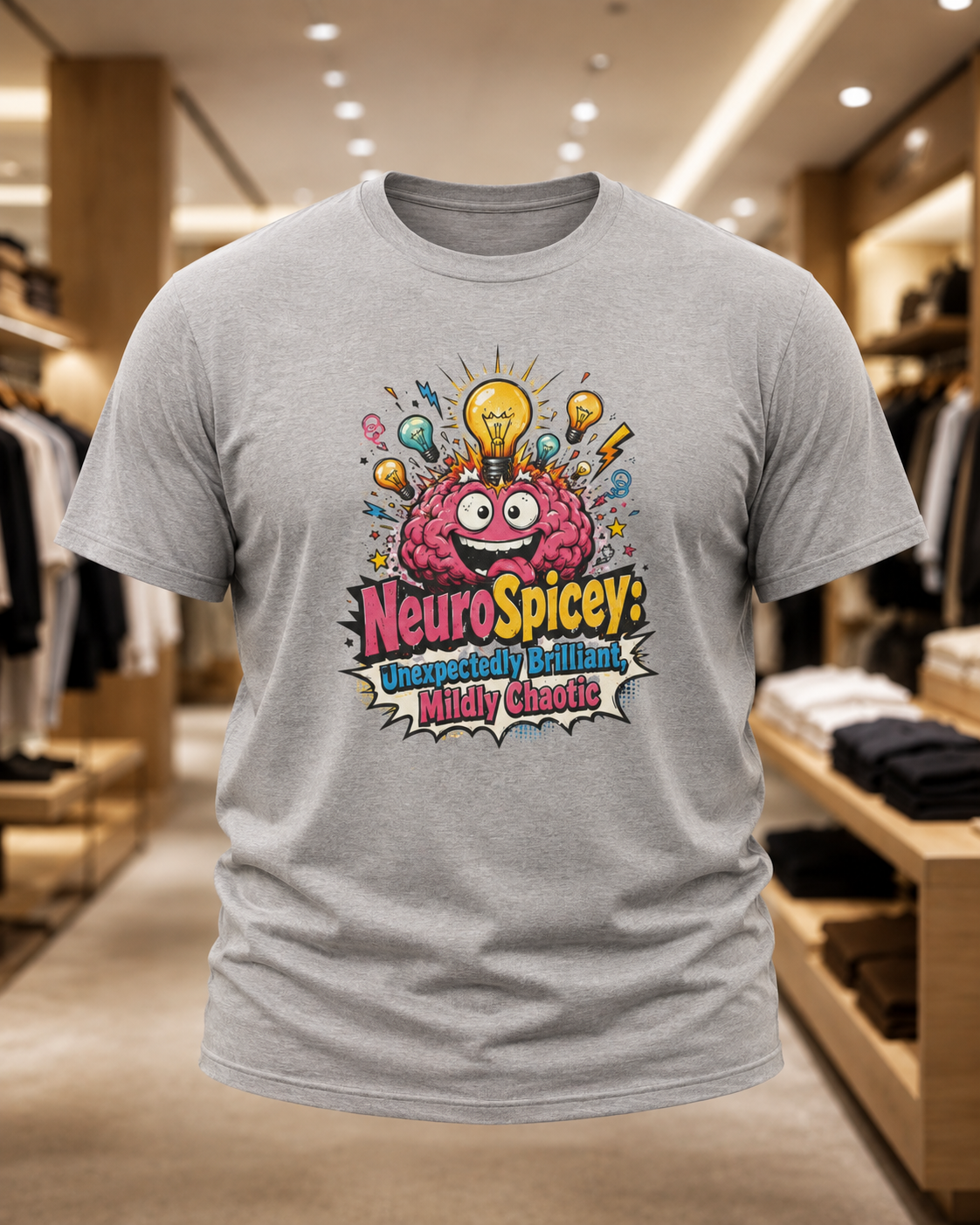 T-Shirt — "NeuroSpicey: Unapologetically Brilliant, Mildly Chaotic" Graphic Tee ADHD shirt IYKYK