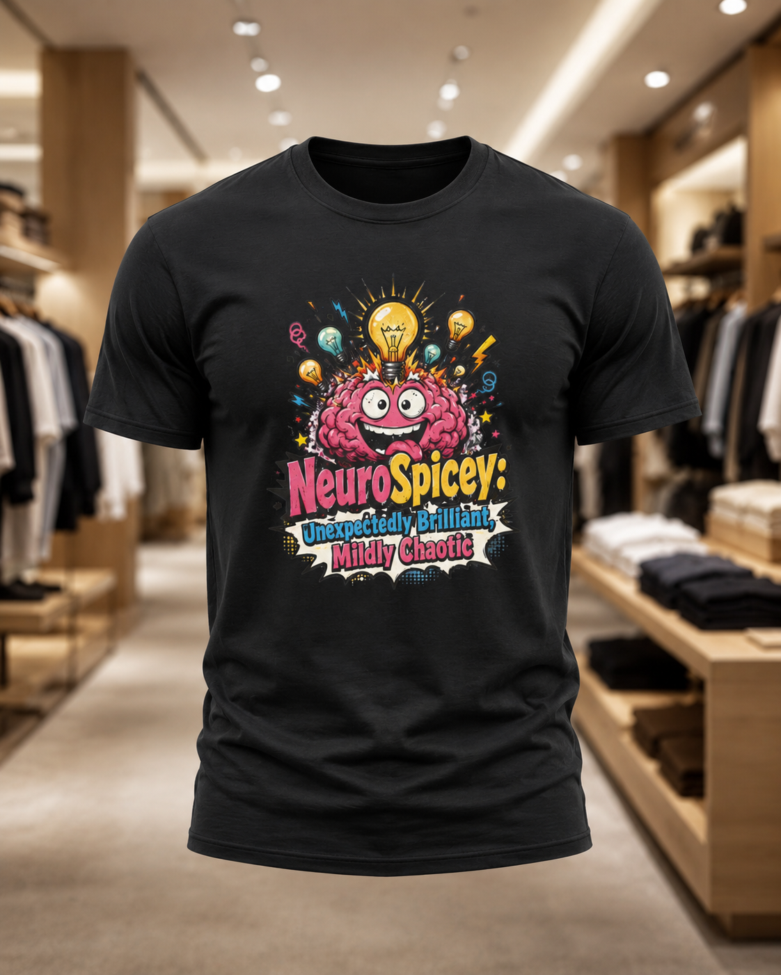 T-Shirt — "NeuroSpicey: Unapologetically Brilliant, Mildly Chaotic" Graphic Tee ADHD shirt IYKYK