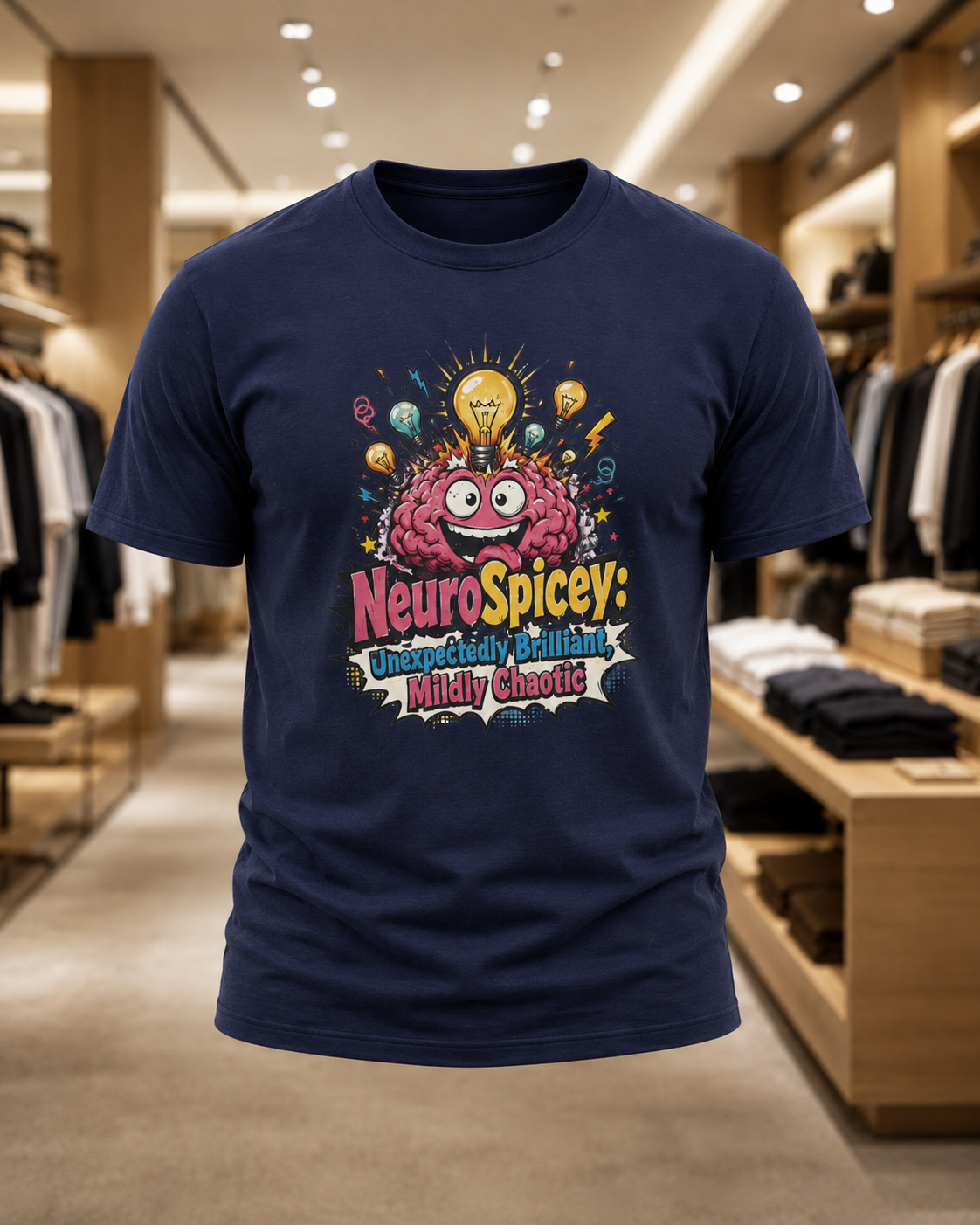 T-Shirt — "NeuroSpicey: Unapologetically Brilliant, Mildly Chaotic" Graphic Tee ADHD shirt IYKYK