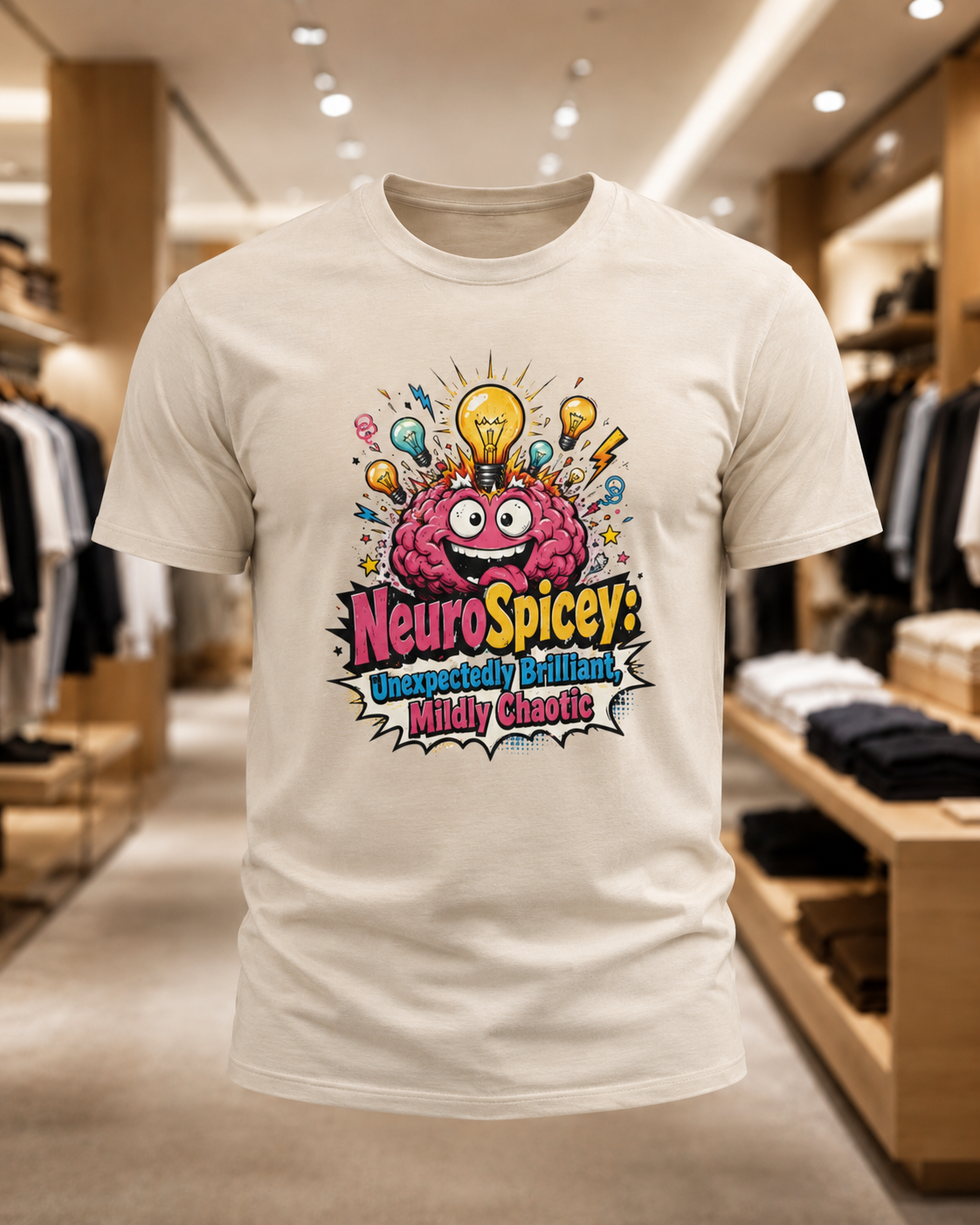 T-Shirt — "NeuroSpicey: Unapologetically Brilliant, Mildly Chaotic" Graphic Tee ADHD shirt IYKYK