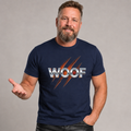 Woof Claw Mark Tee — A Bear man's shirt.