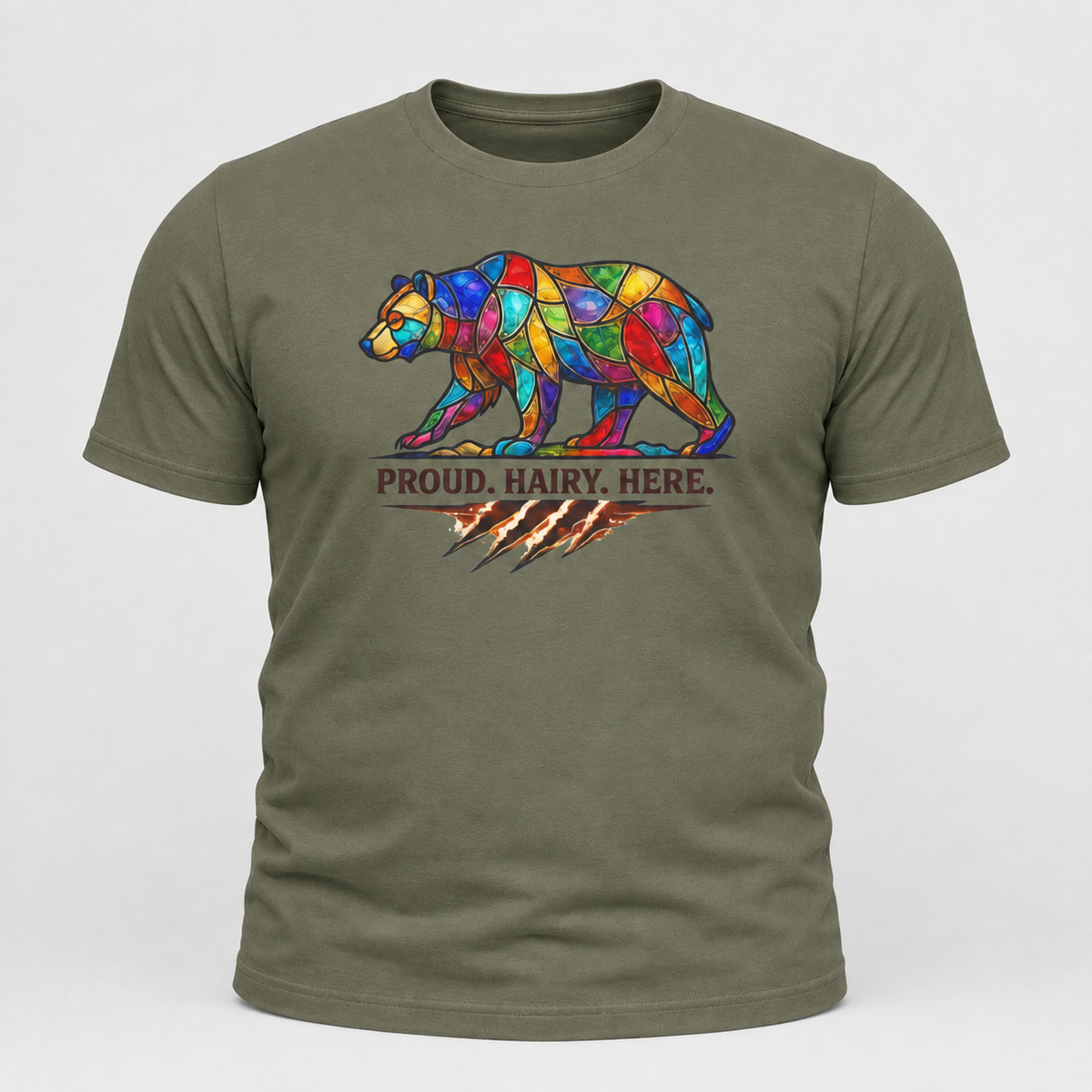 Proud, Hairy, Here Bear T-Shirt