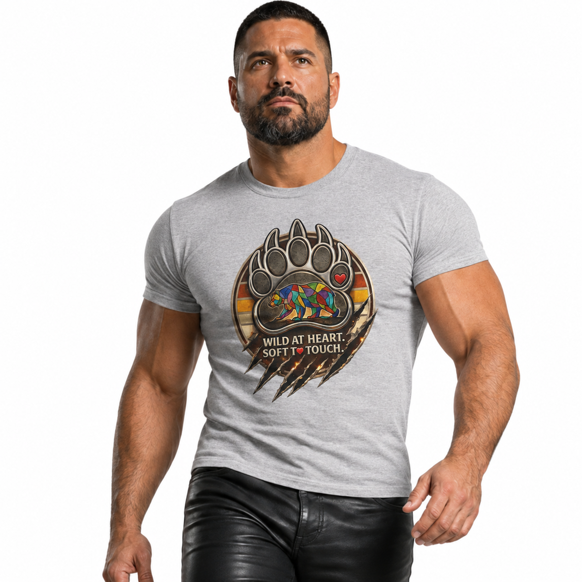 Bear Paw 'Wild at Heart, Soft to Touch' Graphic Tee