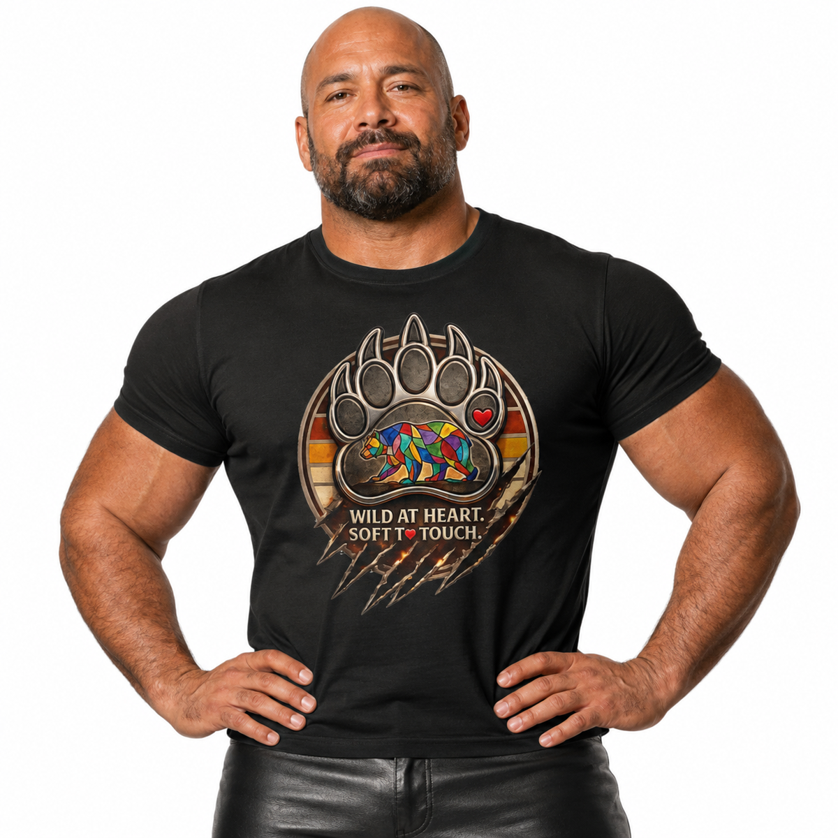 Bear Paw 'Wild at Heart, Soft to Touch' Graphic Tee