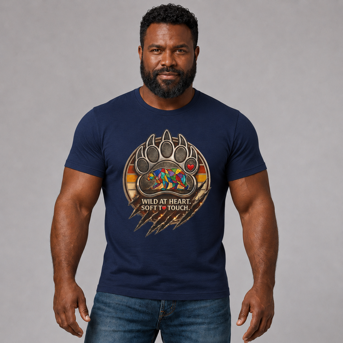 Bear Paw 'Wild at Heart, Soft to Touch' Graphic Tee