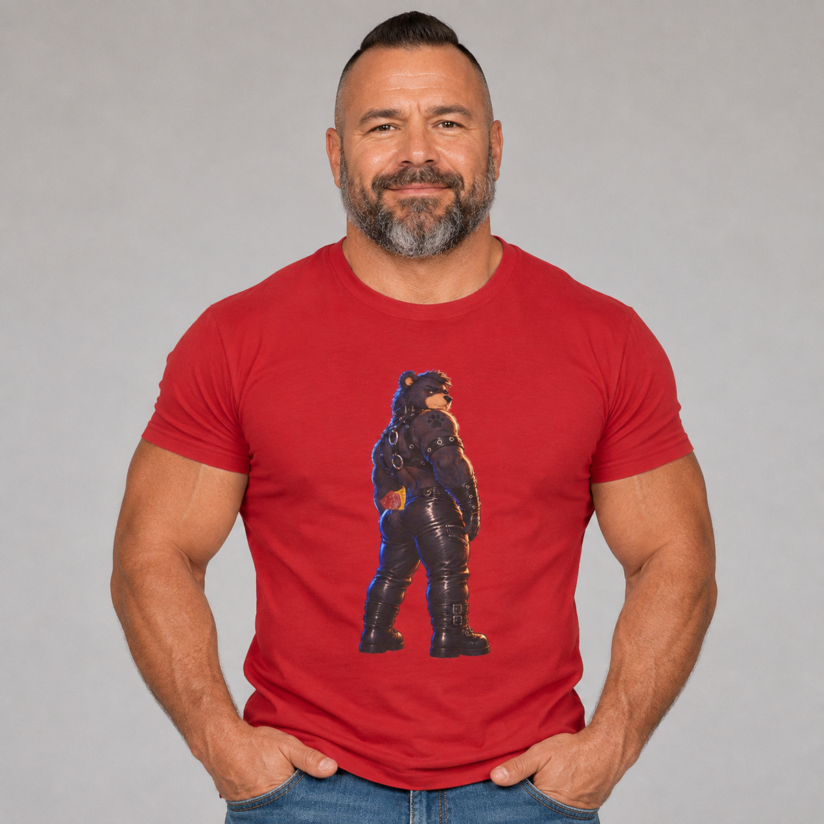 Bear Moto Graphic Tee — Retro Biker Bear T-Shirt
