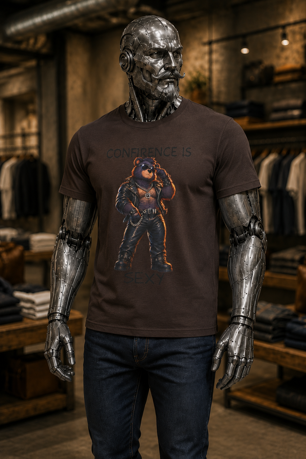 Conference Is Sexy T‑Shirt — Funny Conference Bear Graphic Tee. Bear shirt