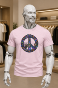 Peace Sign Graphic Tee — Colorful Retro 'You Can Do It' Design