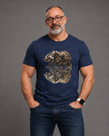 Bear men, friends gather, Reflection T-Shirt — Rustic Mountain Wildlife Graphic Tee