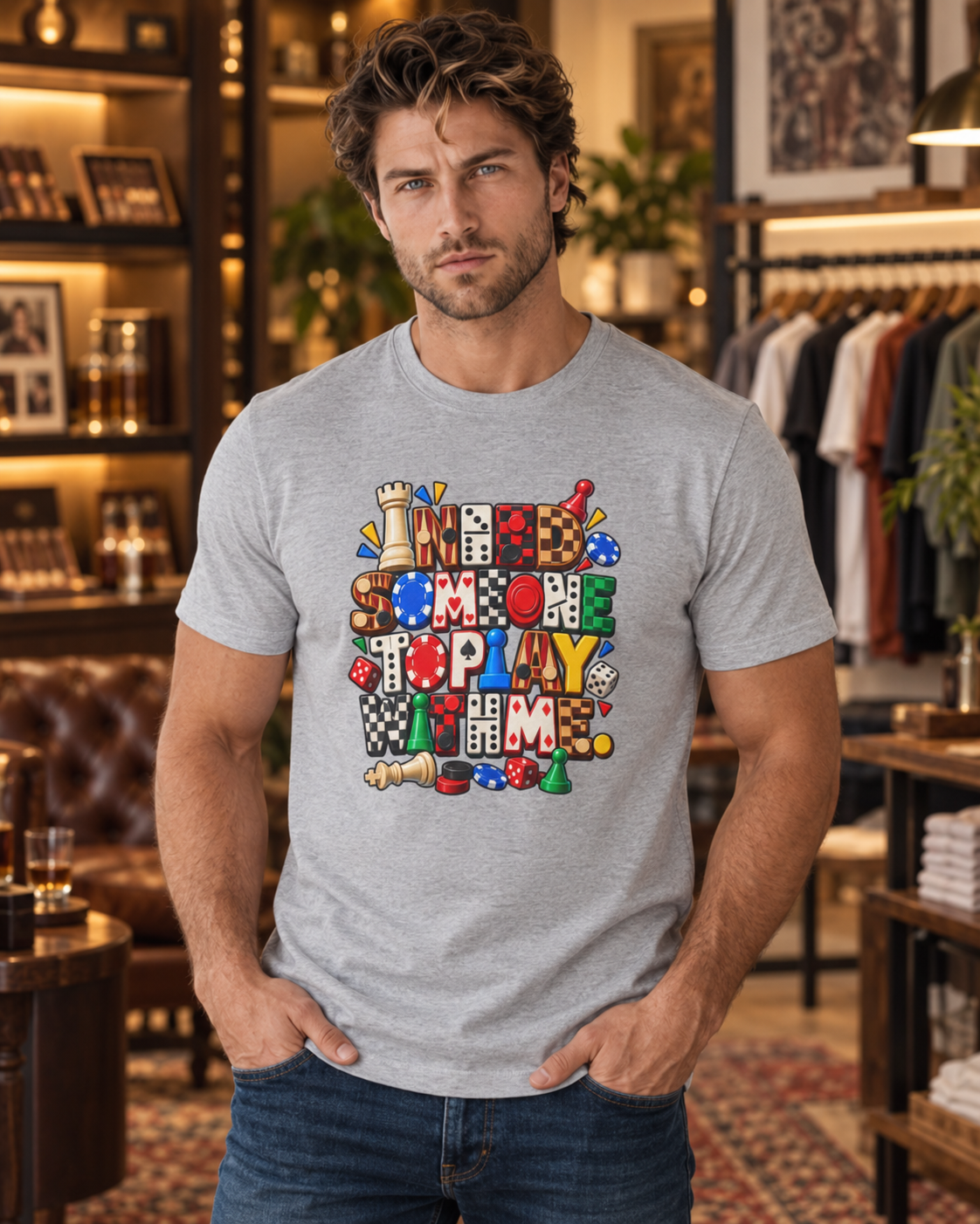 Board Game Lover T‑Shirt — Need More Time to Play 'Em Graphic Tee