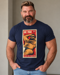 Gay Bear Shirt – Vintage Bear Pride Pin-Up T-Shirt, Retro Postage Stamp Art, LGBTQ Bear Culture Tee, Fur Ever