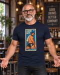 Gay Bear Shirt – Vintage Bear Pride Pin-Up T-Shirt, Retro Postage Stamp Art, LGBTQ Bear Culture Tee, Fur Ever