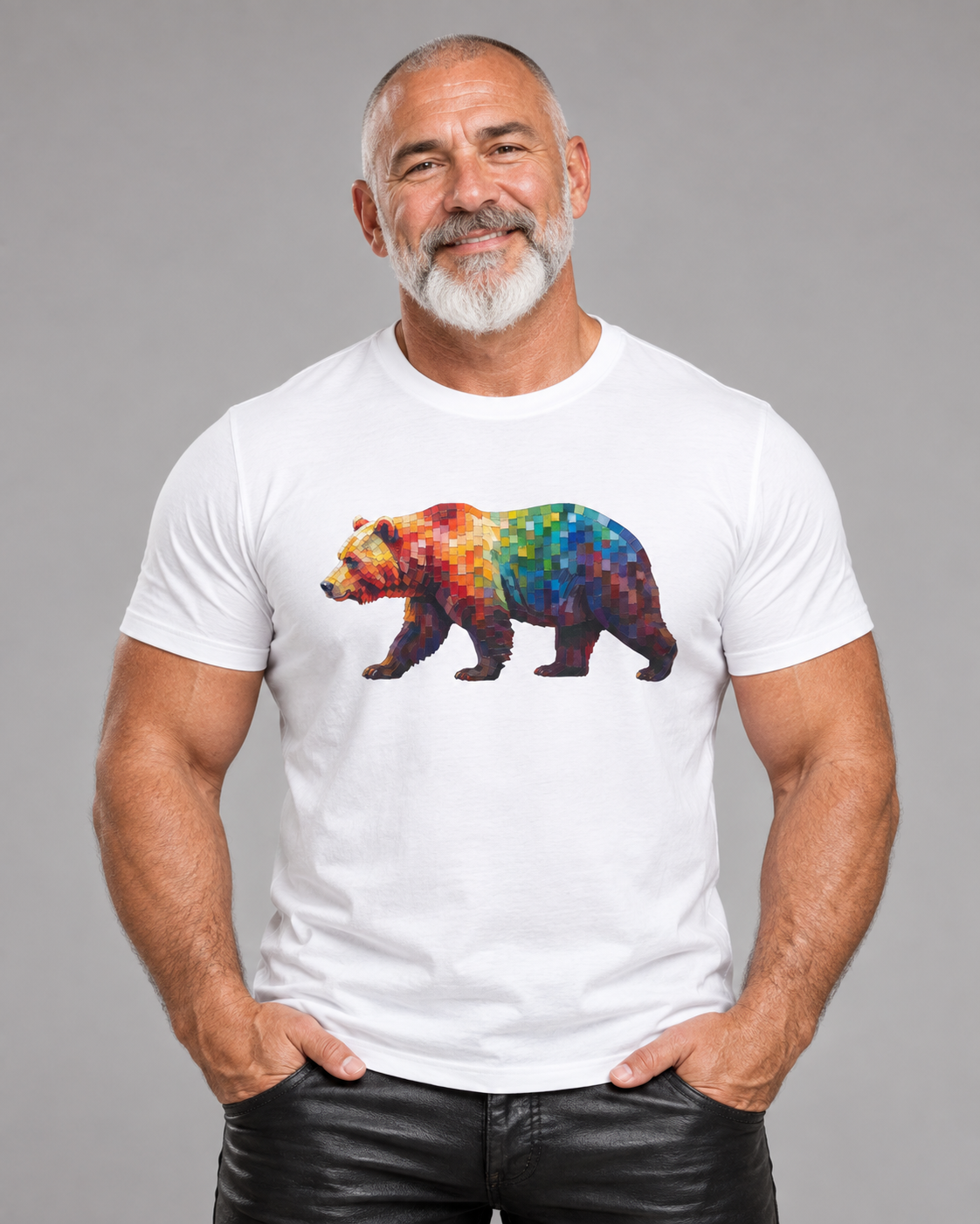 Rainbow Bear Pride T-Shirt – Colorful LGBTQ+ Bear Graphic Tee | Gay Bear Pride Shirt