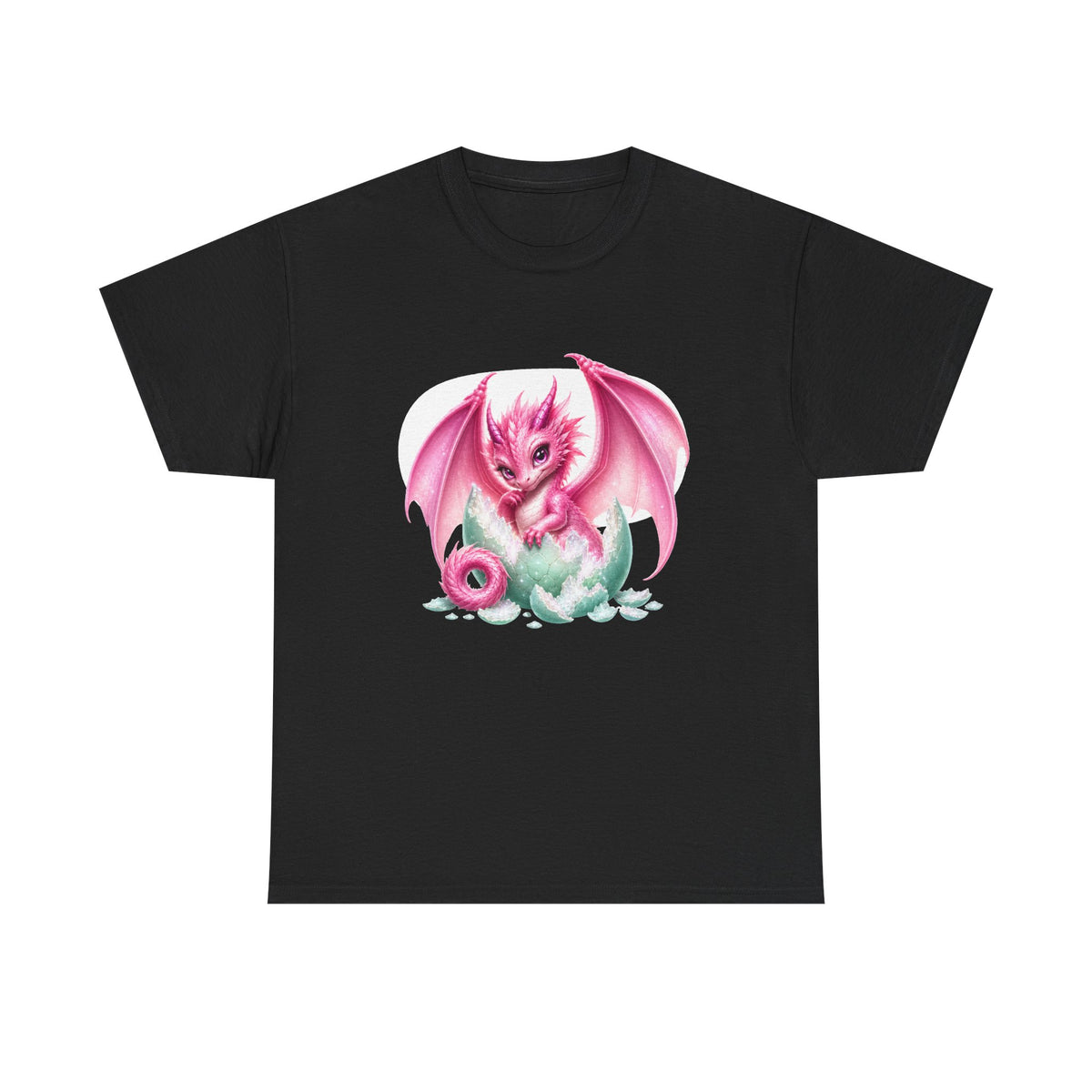 Pink Baby Dragon T-Shirt — Cute Fantasy Dragon Graphic Tee