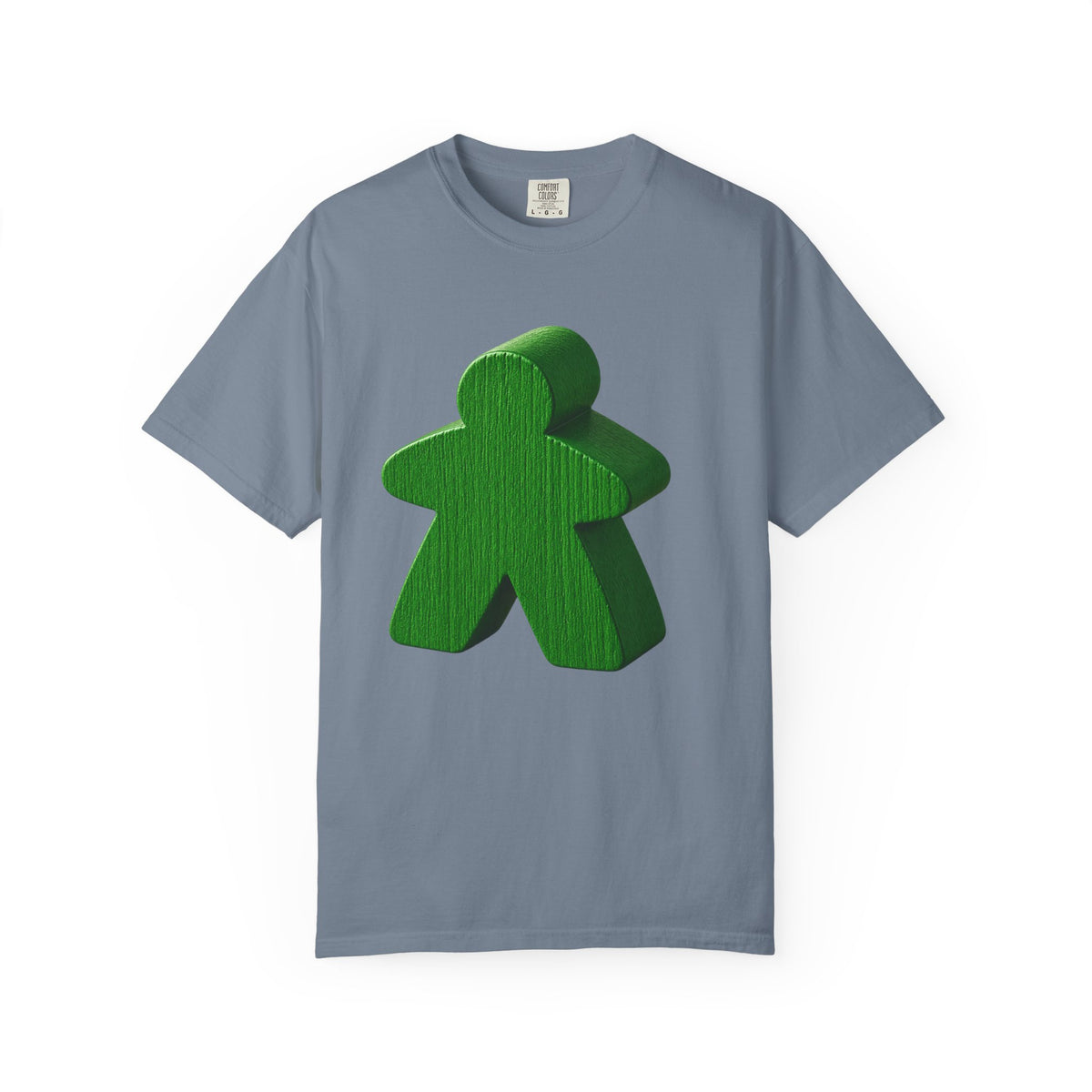 Meeple Graphic T‑Shirt — Green Board Game Gamer Tee