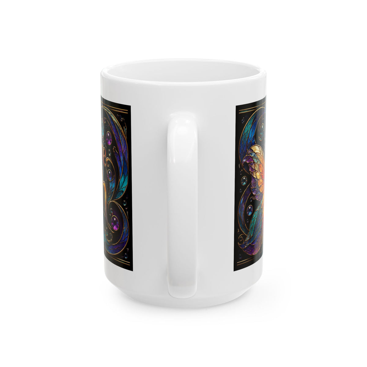 Just One Goldfish Ceramic Mug — Colorful Vintage Fish Design (11oz, 15oz)