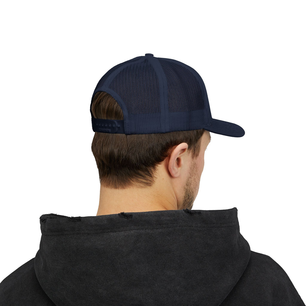 Durable Retro Script Snapback Trucker Cap