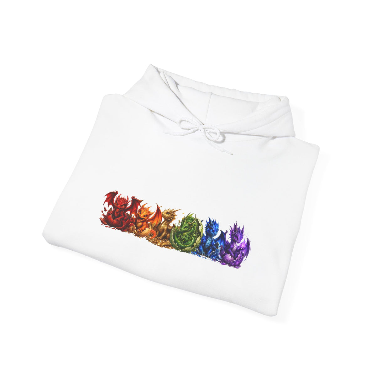 Rainbow Cat Row Hoodie — Colorful Paw Print Graphic Sweatshirt