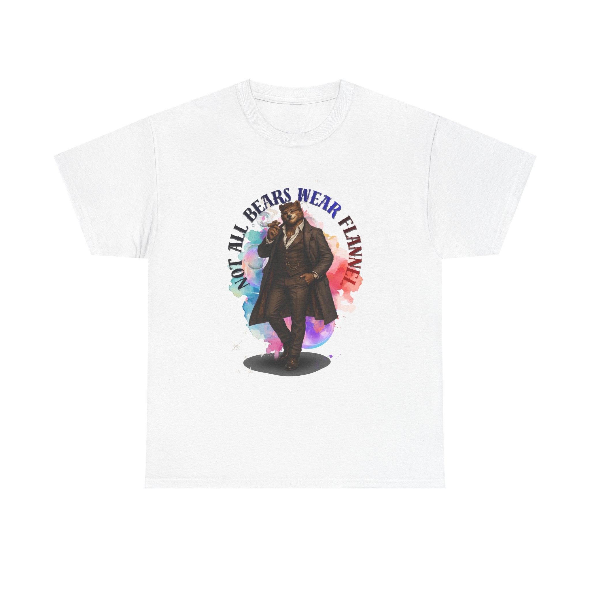 Bear Hunter Graphic Tee — "Not All Bears Wear Flannel" Vintage Outdoors T-Shirt