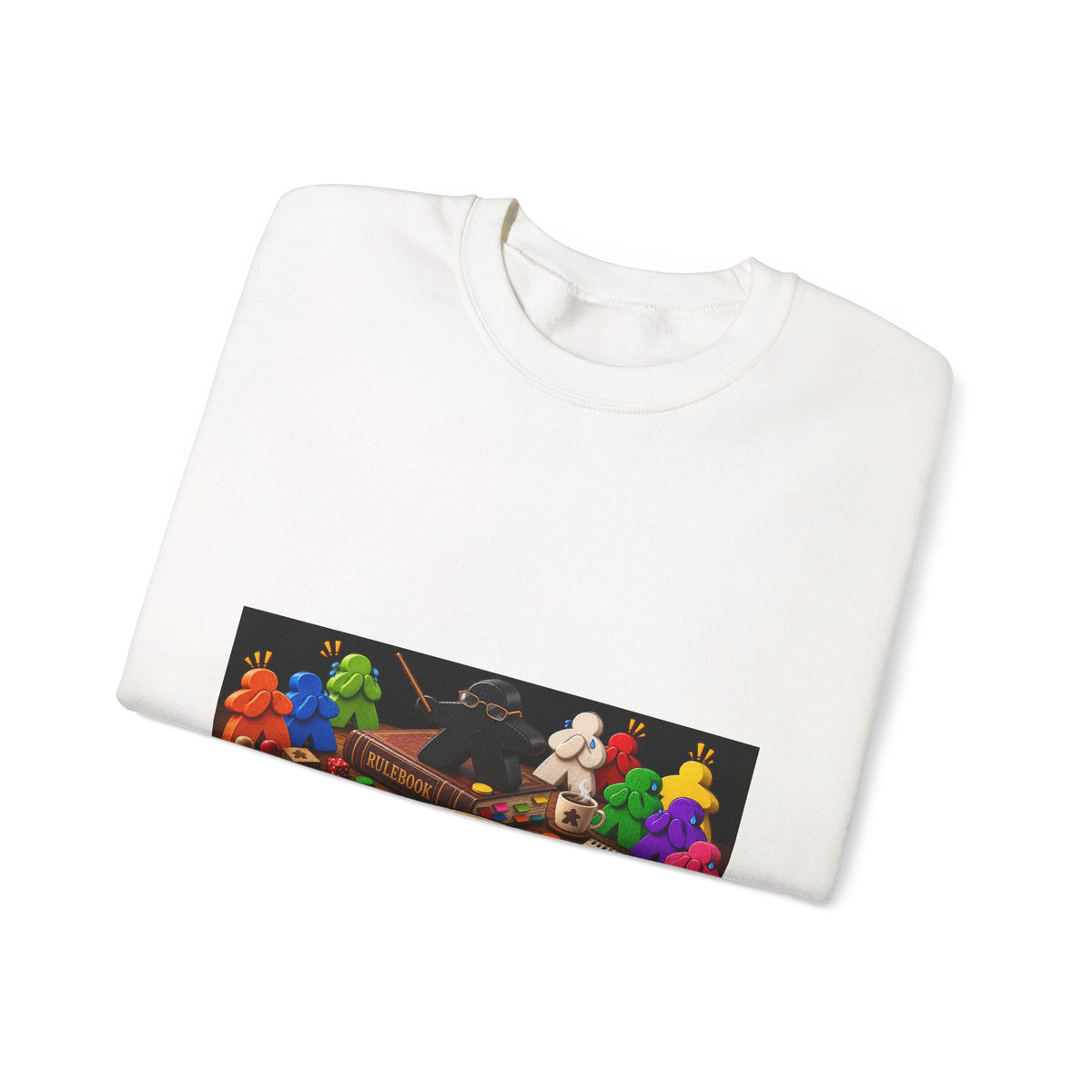Crewneck Sweatshirt — "I Read the Rules, Fear Me" Among Us Gaming Graphic