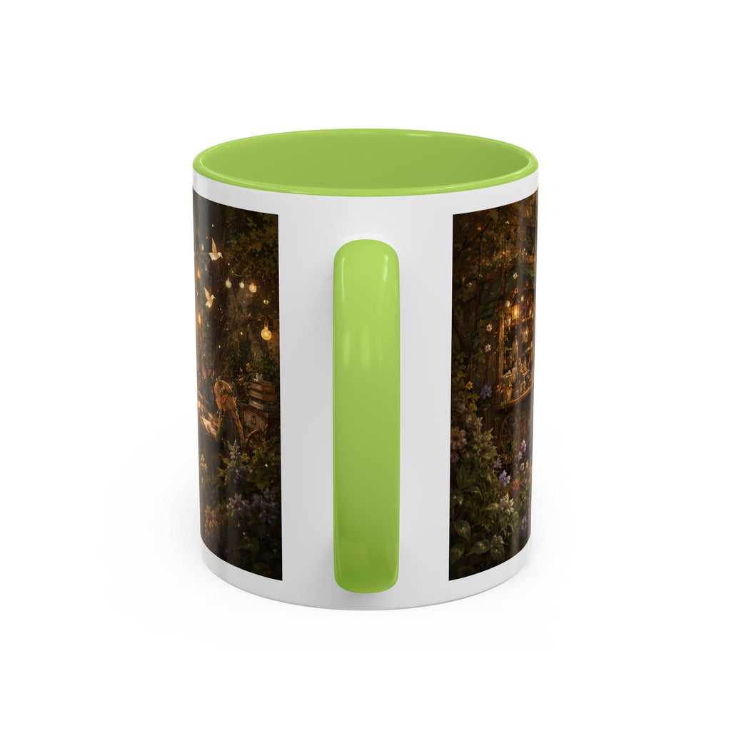 Whimsical Woodland Café Accent Coffee Mug — Cozy Fairy Tale Scene (11/15oz)