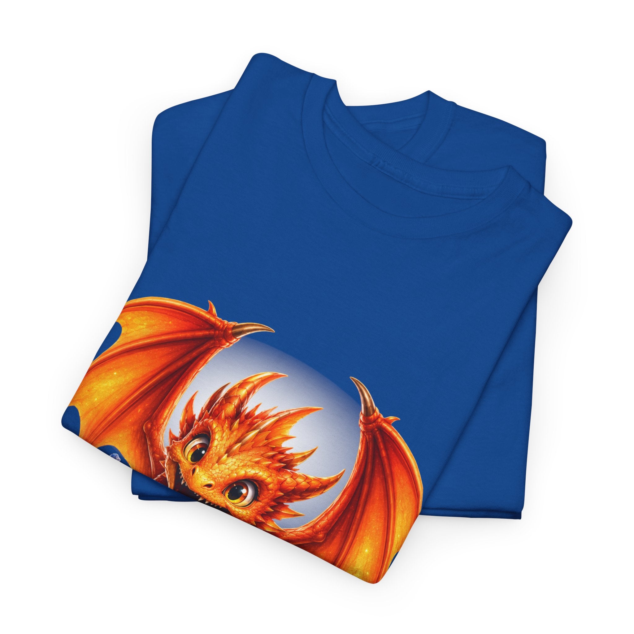 Dragon Hatchling T-Shirt — Cute Orange Baby Dragon Splash Design