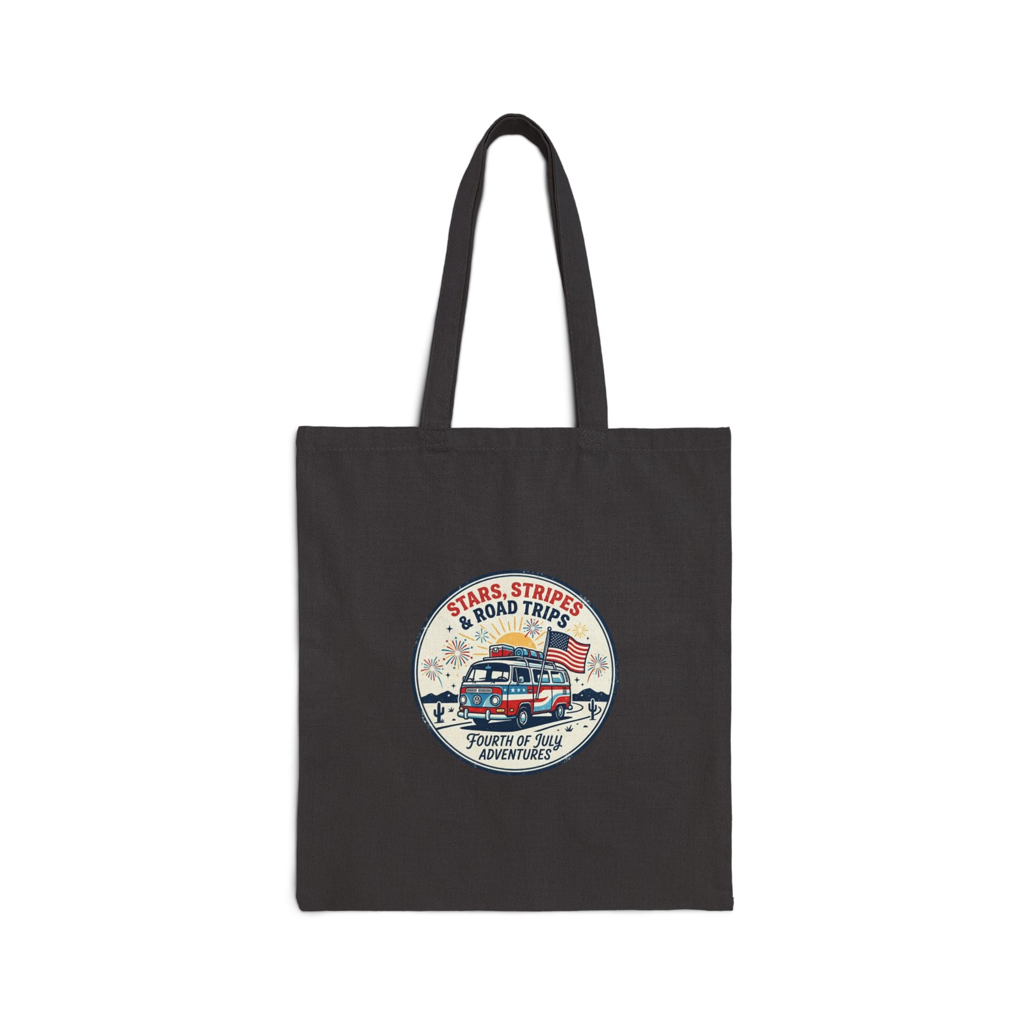 Vintage Americana Road Trip Tote | 4th of July, red white blue