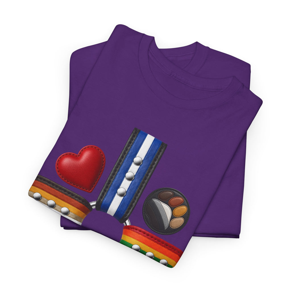 Equality Love Pride T-Shirt — Inclusive LGBTQ+ Flag Heart Design